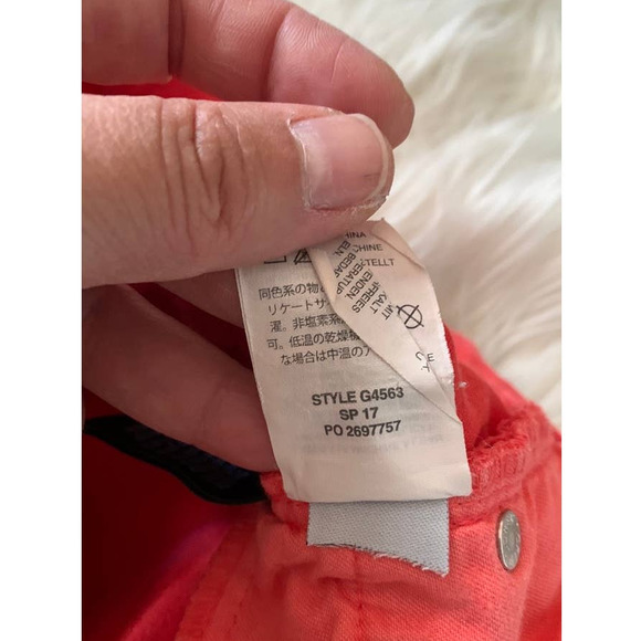 J.Crew Women's Size 26 Toothpick Cotton Stretch G4563 Jeans Pants In Orange - Picture 5 of 7